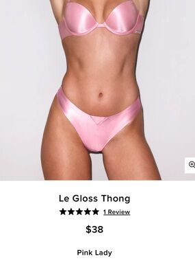 Fleur du Mal Le Gloss Thong size 2 BNWT Retailed